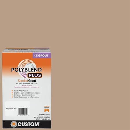 Custom Building Products Custom Building Products Polyblend Plus Indoor and Outdoor Haystack Sanded Grout 7 lb PBPG3807-4
